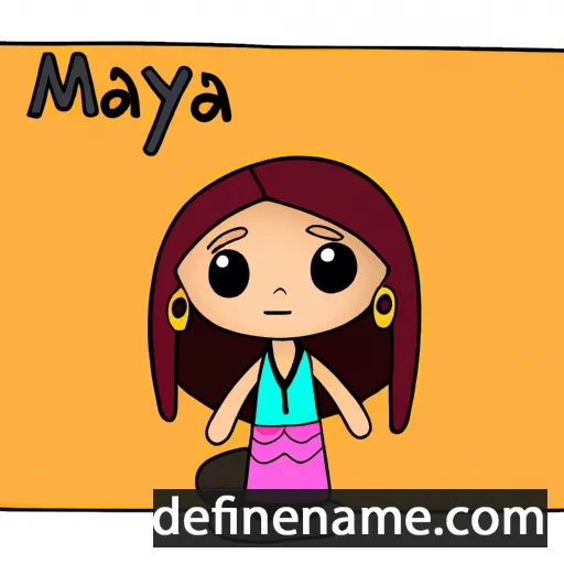 cartoon of the name Maya