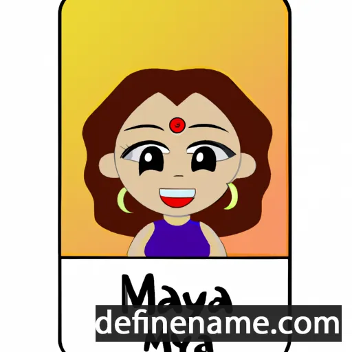 cartoon of the name Mayah