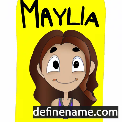 Maylena cartoon