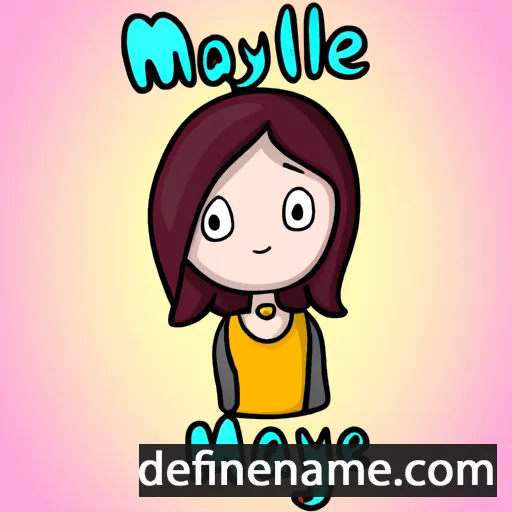 cartoon of the name Maylene