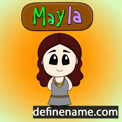 Maylia cartoon