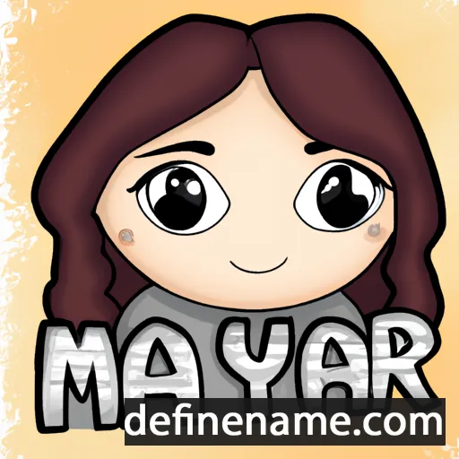 cartoon of the name Mayra