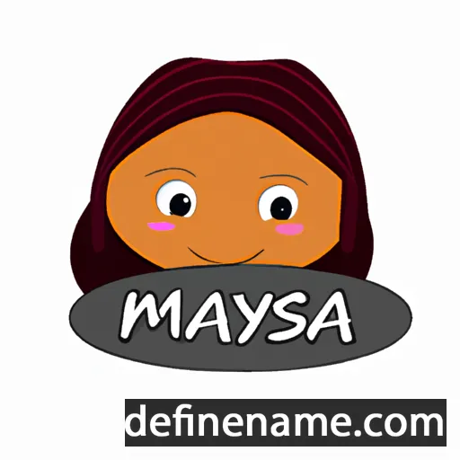 cartoon of the name Maysa