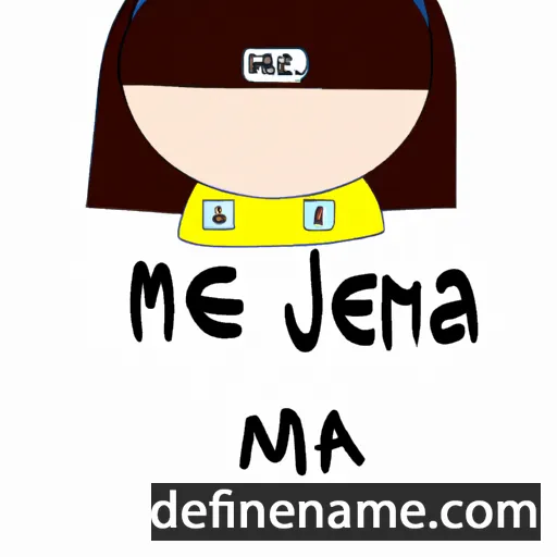 cartoon of the name Mea