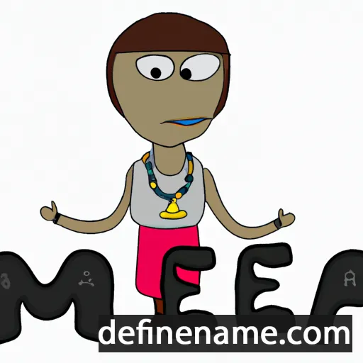 cartoon of the name Mea