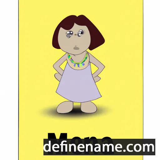 cartoon of the name Meena