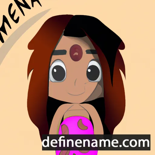 cartoon of the name Mehana