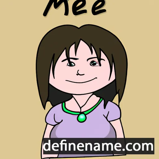 cartoon of the name Mei