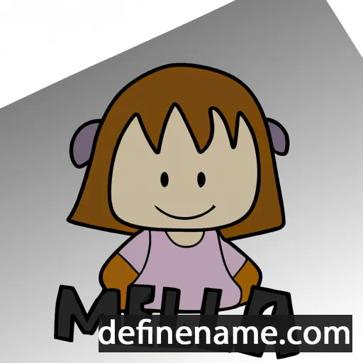 cartoon of the name Meila