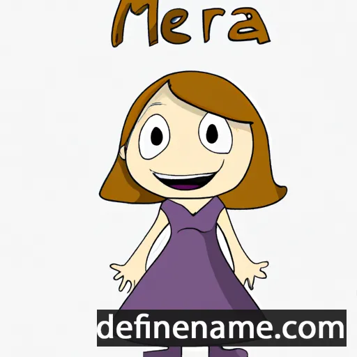 cartoon of the name Meira