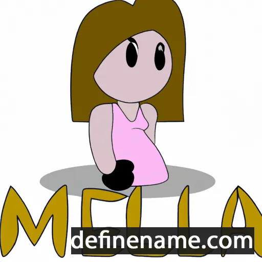 cartoon of the name Melea