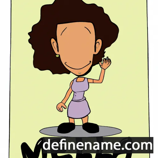 cartoon of the name Meleana