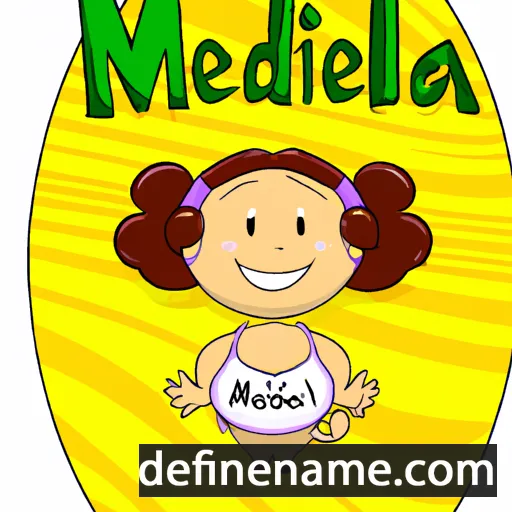 cartoon of the name Melida