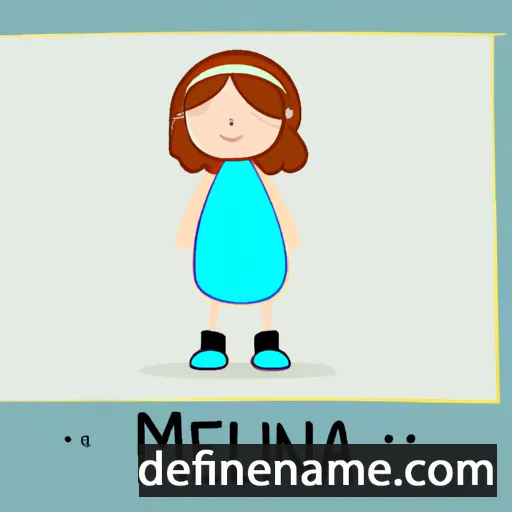 cartoon of the name Melina