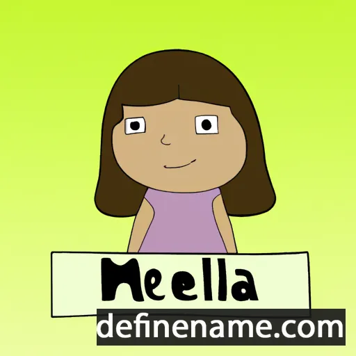 cartoon of the name Melina