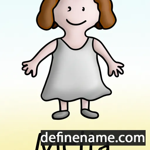 cartoon of the name Melita