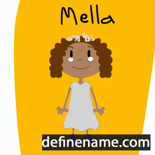 cartoon of the name Mella