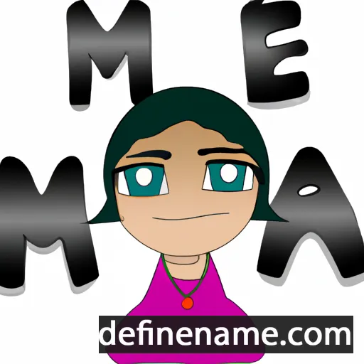 cartoon of the name Mena