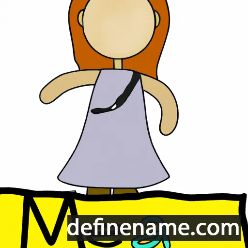 cartoon of the name Mena