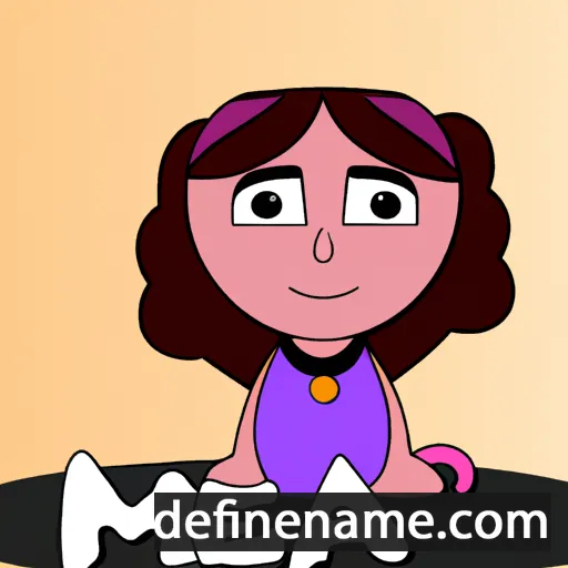 cartoon of the name Mena