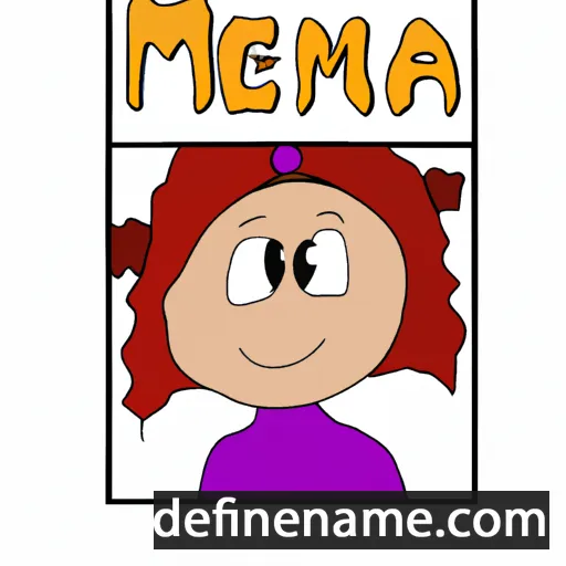 cartoon of the name Mena