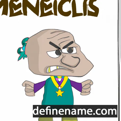 Menecles cartoon