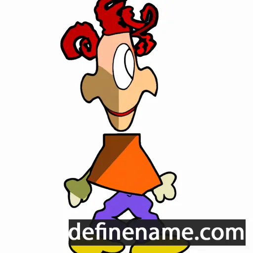 cartoon of the name Meno