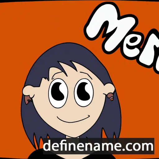 cartoon of the name Meri