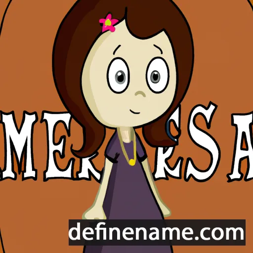 cartoon of the name Merisa