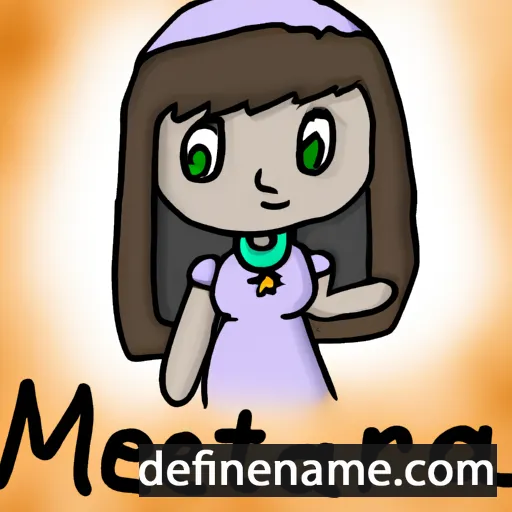 cartoon of the name Merita