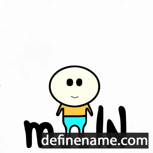 cartoon of the name Mi