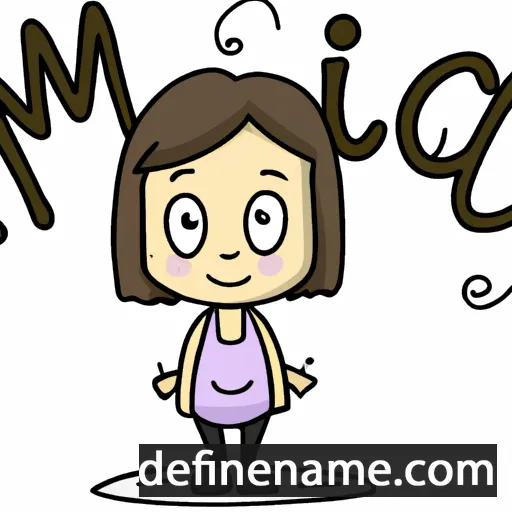 cartoon of the name Mica