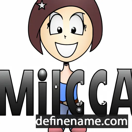 cartoon of the name Mica