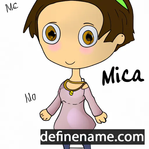 cartoon of the name Mica