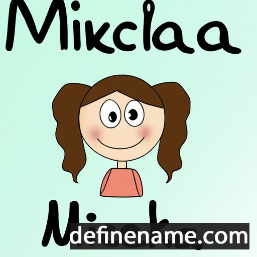 Mickaela cartoon