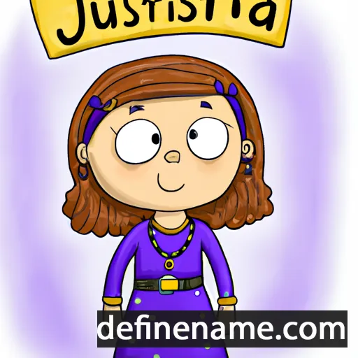 Justiina cartoon