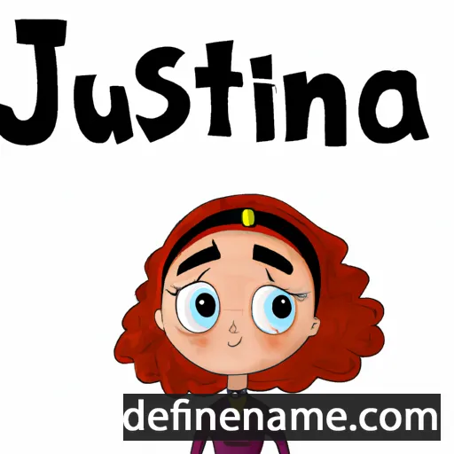 Justina cartoon