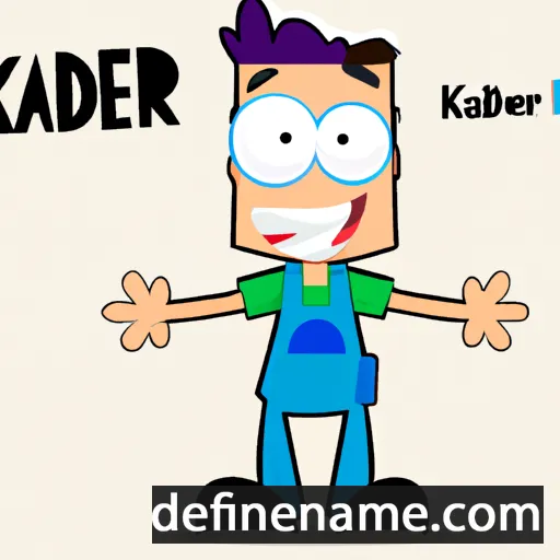 cartoon of the name Kader