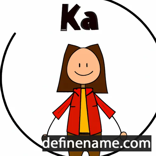 cartoon of the name Kaja