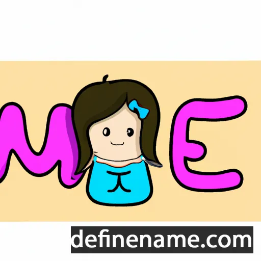 cartoon of the name Mie