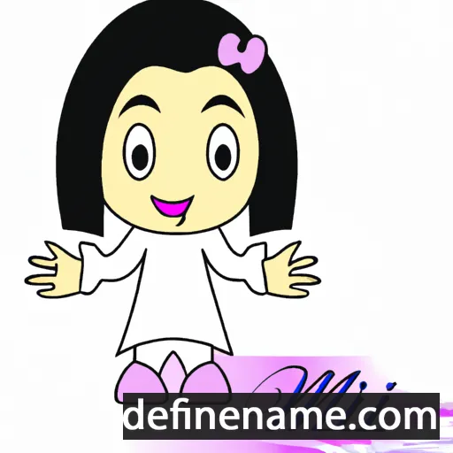 cartoon of the name Mihi