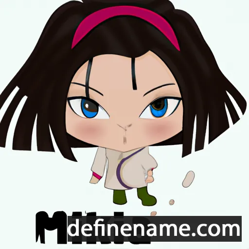 cartoon of the name Mihika