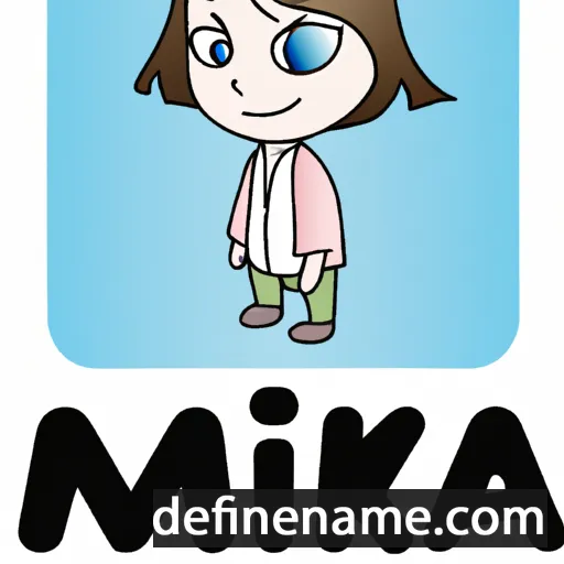 cartoon of the name Mika