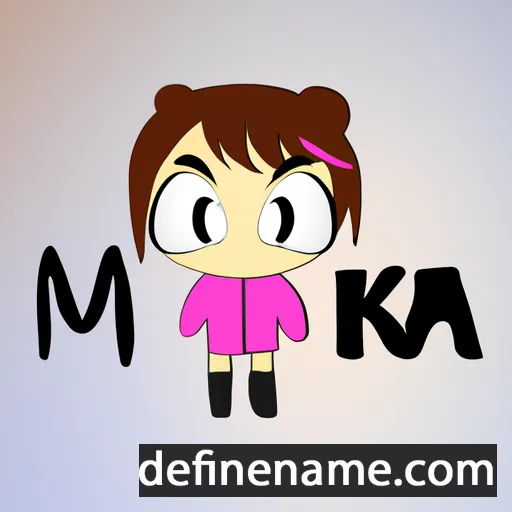 cartoon of the name Mika