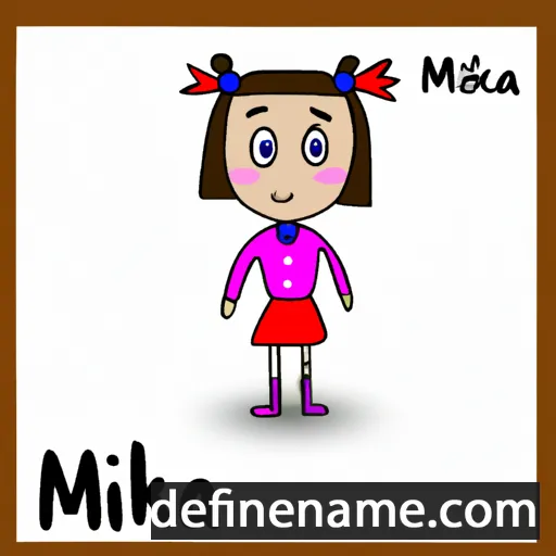 cartoon of the name Mika