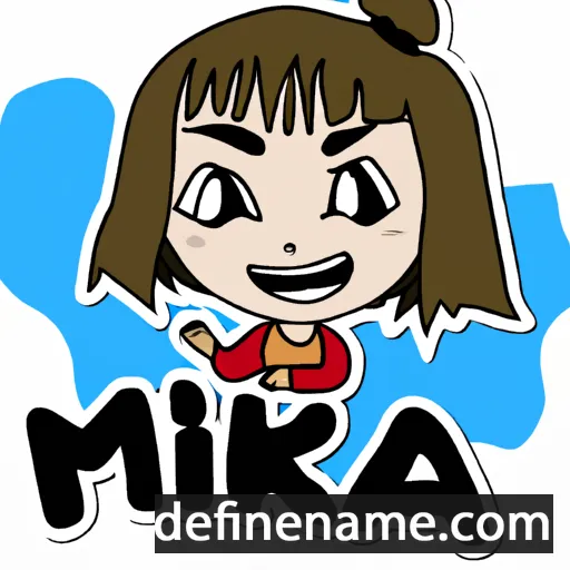 cartoon of the name Mika