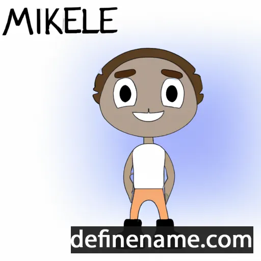 cartoon of the name Mikaele