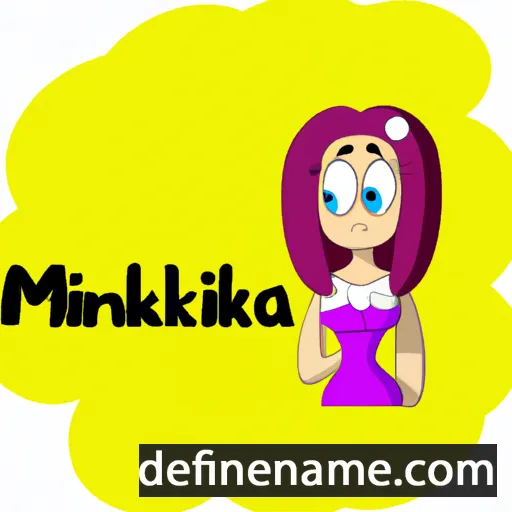 cartoon of the name Mikalina