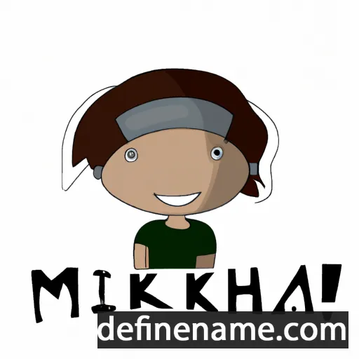 cartoon of the name Mikha