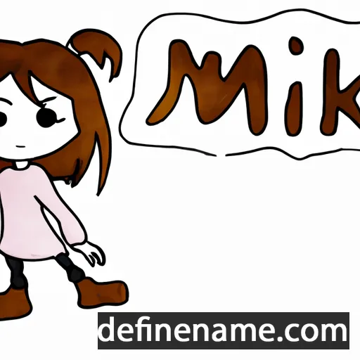 cartoon of the name Miki